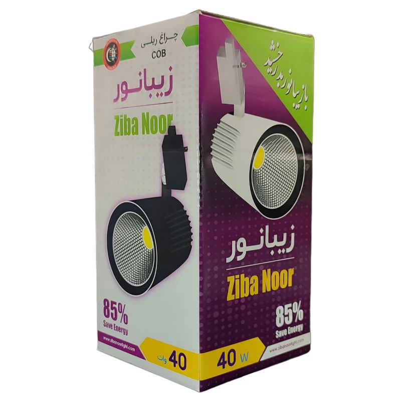 چراغ ریلی 40 وات زیبانور مدل COB