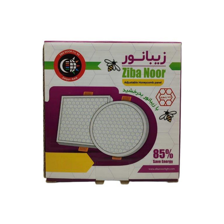 پنل ال ای دی 36 وات زیبا نور مدل روکار زنبوری