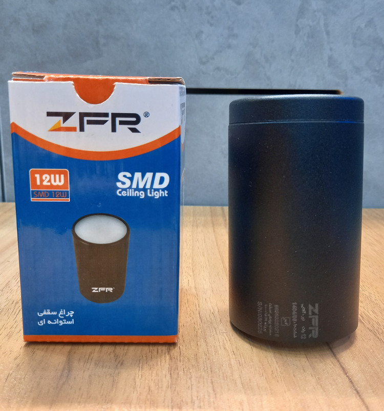 چراغ سقفی استوانه ای 12 وات ZFR COB