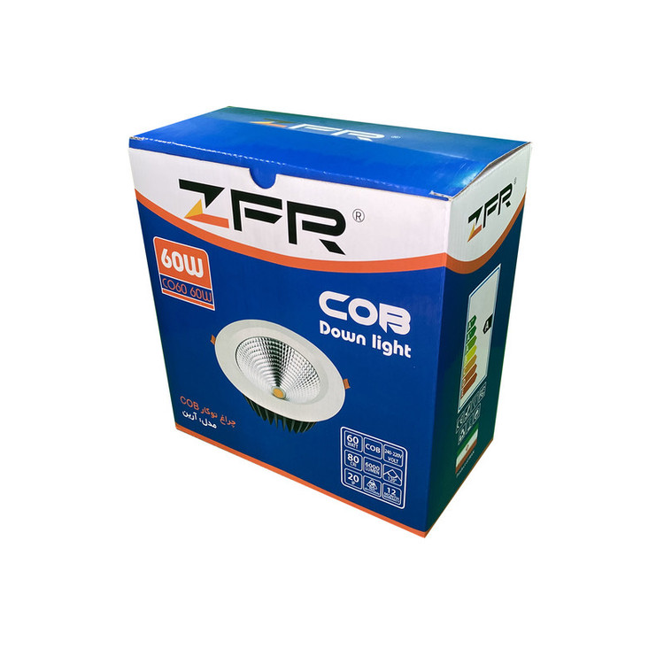 چراغ سقفی 60 وات زد اف آر مدل COB down light