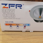 چراغ سقفی الیدی توکار 80 وات برند zfr استاندارد