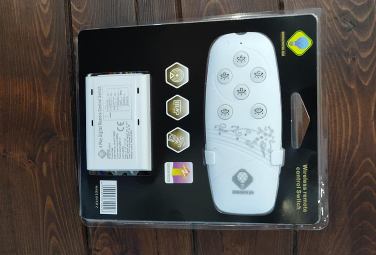 ریموت 4 کانال نور آزمایامان آسیا کیفیت بی نظیر